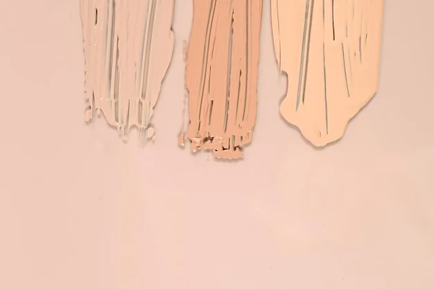 A detailed shot of different foundation textures and finishes on a skin tone, illustrating the difference between matte, dewy, and hydrating formulas. The image shows how some formulations can enhance wrinkles while others provide a smoothing effect.