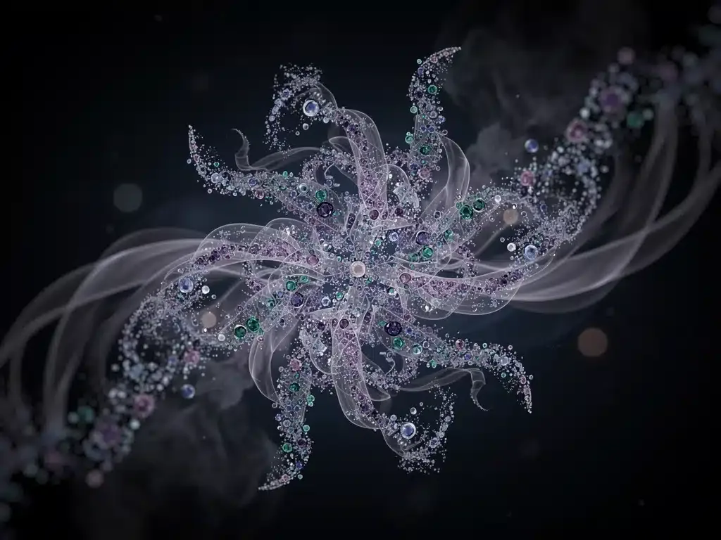 Visualizing amplified perfume sillage and projection through layering