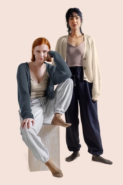 A collage of athflow outfits: a woman in a matching knit set, another in wide-leg trousers and a silk blouse, and a third in a loose, comfortable dress, showcasing the variety of styles within the trend.