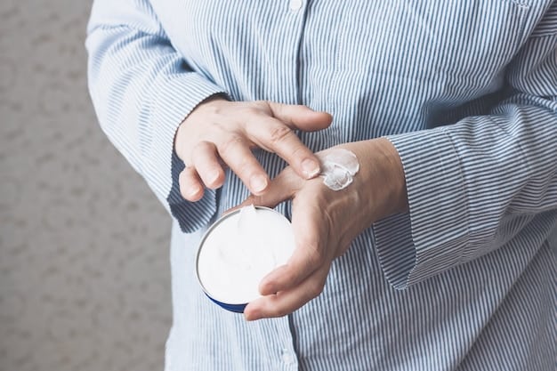 Close-up of a person applying unscented lotion on their wrist and neck, preparing the skin for perfume application.