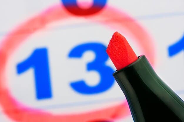 A close-up shot of a person marking sale dates on a physical calendar with a colorful marker, emphasizing the importance of planning and tracking sales events for fashion shopping.