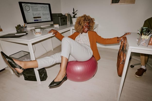 A person sitting at a desk in a home office, wearing a Shein athleisure outfit consisting of a matching lounge set (sweatpants and a sweatshirt) in a pastel color, with cozy socks and a relaxed expression.