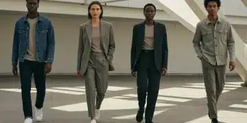 Stylish people avoiding casual outfit mistakes in a modern city