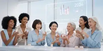 Women happily showcasing affordable high-quality beauty products in 2026