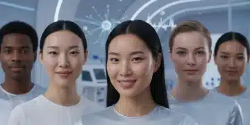 Diverse individuals showcasing youthful, radiant skin after non-invasive anti-aging treatments in the US.