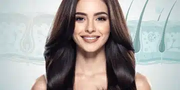Confident woman with visibly denser hair, reflecting success of new hair loss treatments.