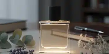 Elegant perfume bottle representing strategic scent investment for personal branding.